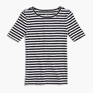 J Crew Slim perfect stripe shirt Large Navy NWOT